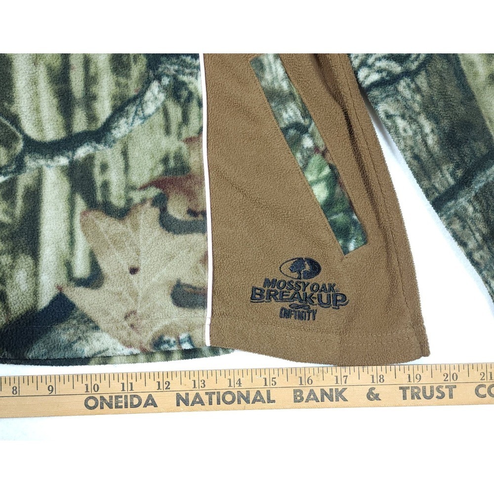 Mossy Oak BREAK-UP INFINITY Camo Fleece Pullover Jacket Women's Medium 1/4 Zip - Picture 10 of 13